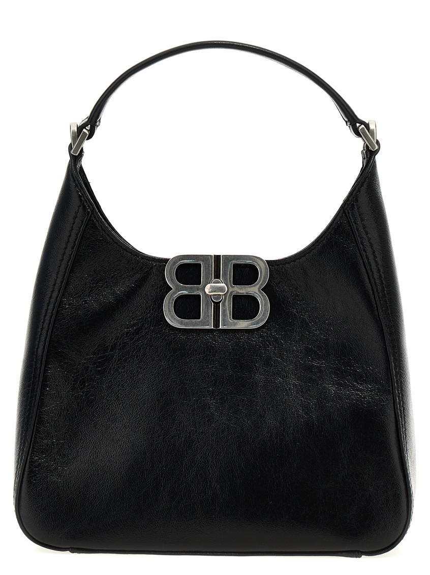Balenciaga Black Bb Small Shoulder Bag In Black