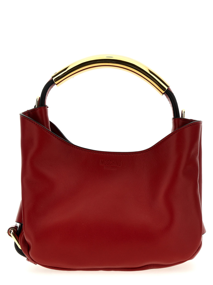 Moschino Red Handle Me Shoulder Bag In Red