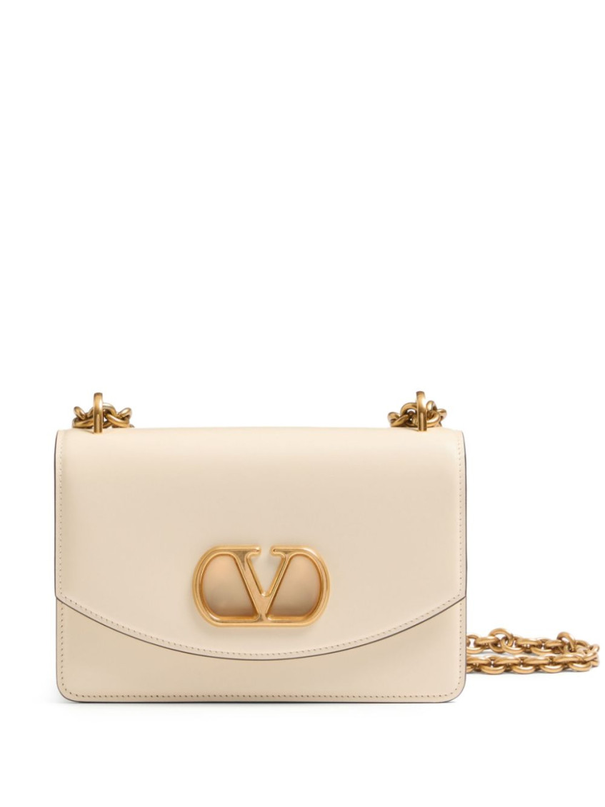 Valentino Womens Vain Small Chain-strap Leather Shoulder Bag Butter White In Neutral
