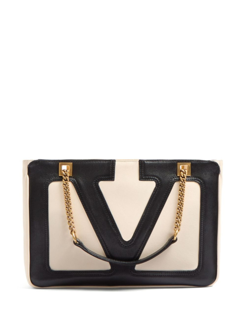 Shop Valentino White Viva Superstar Small Shoulder Bag
