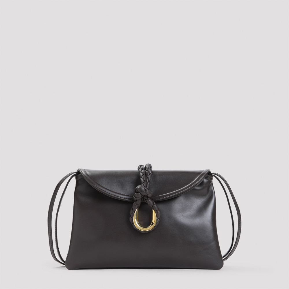 Bottega Veneta Liberta Mini Crossbody Handbag In Dark Brown