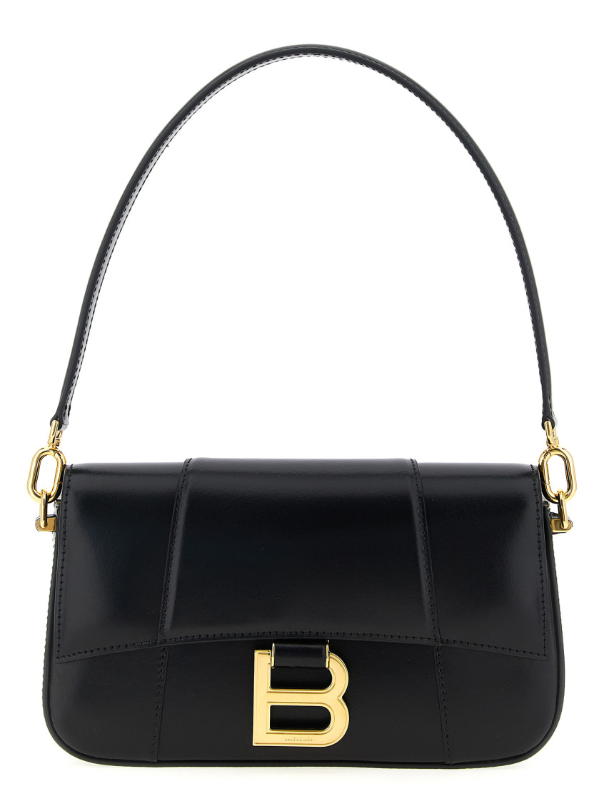 Balenciaga Hourglass Sling Small Shoulder Bag In Black