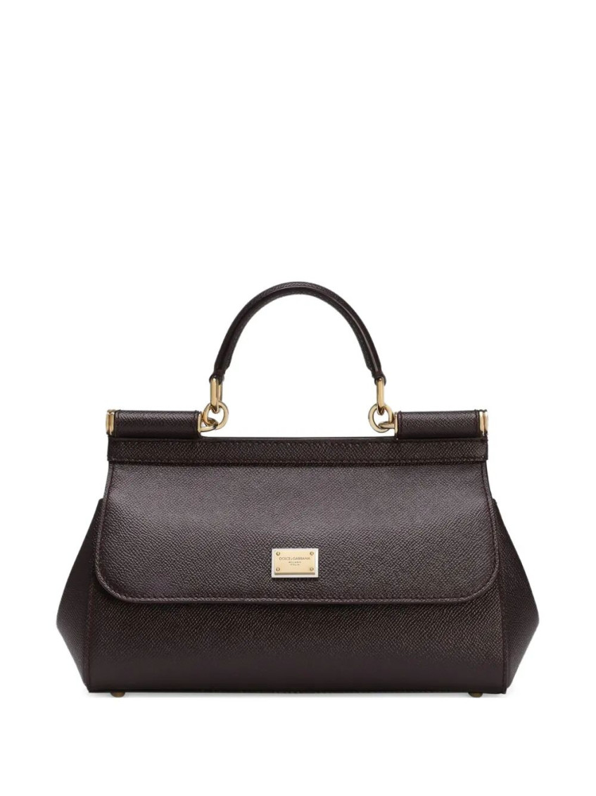 Dolce & Gabbana Dark Purple Sicily Medium Satchel