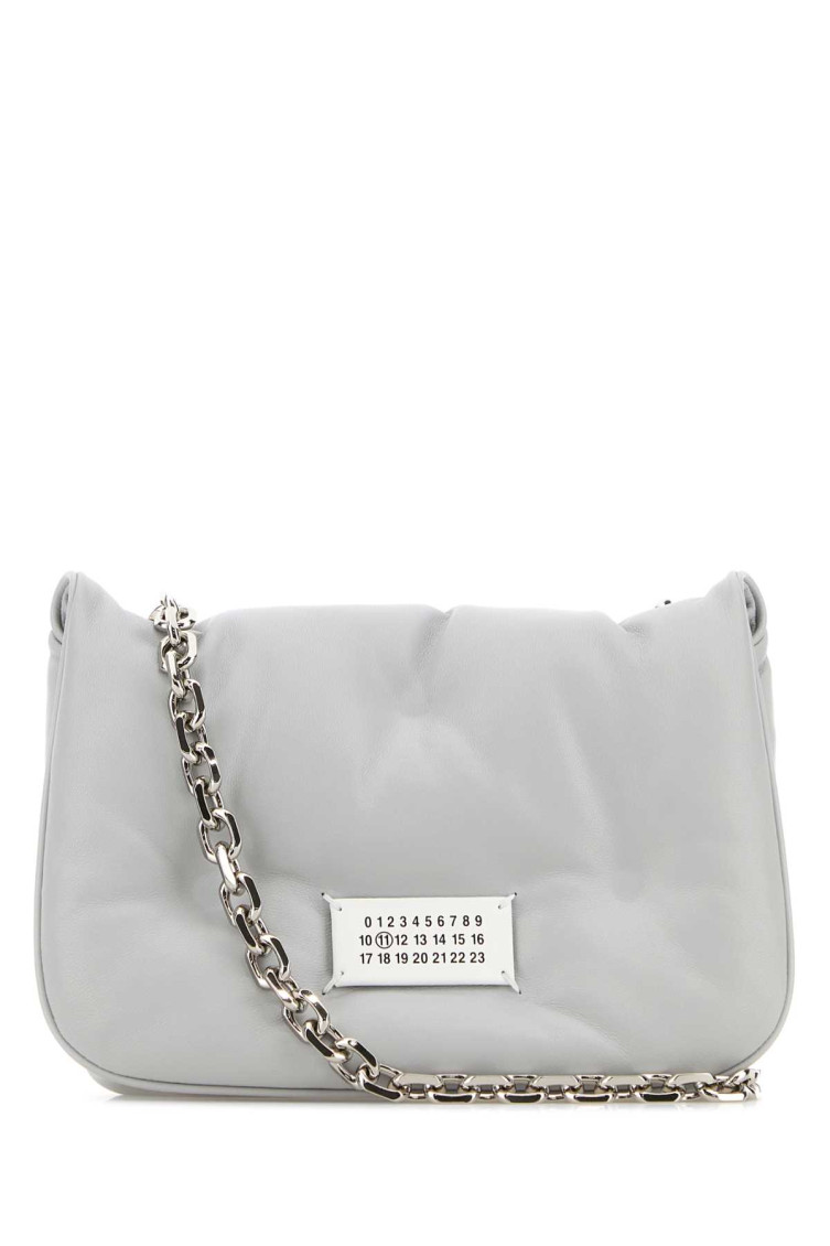 Maison Margiela Light Grey Glam Slam Medium Shoulder Bag
