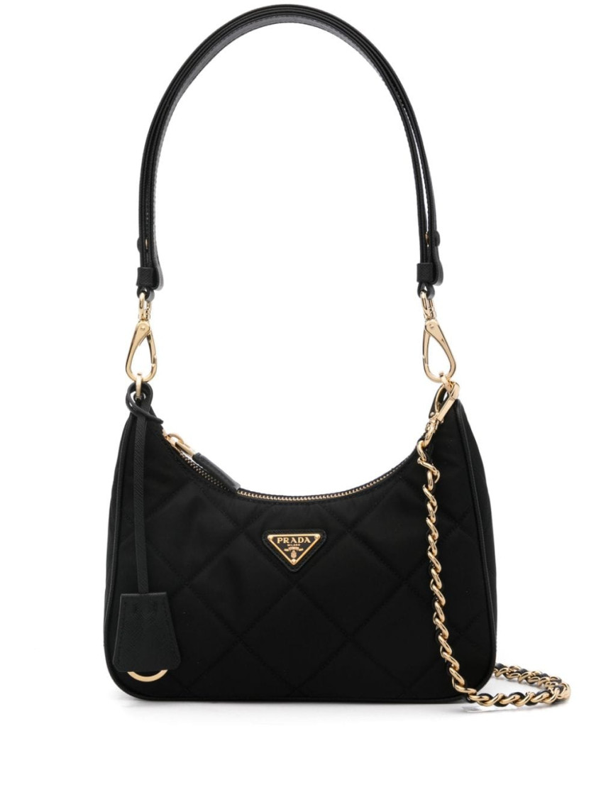 Shop Prada Black Mini Re-edition 1995 Shoulder Bag