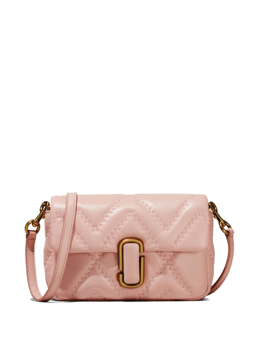 Shop Marc Jacobs Pink The Marc J Shoulder Bag