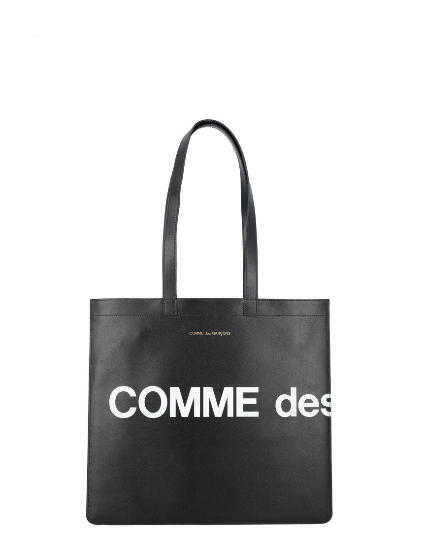 COMME DES GARÇONS BLACK LOGO TOTE BAG