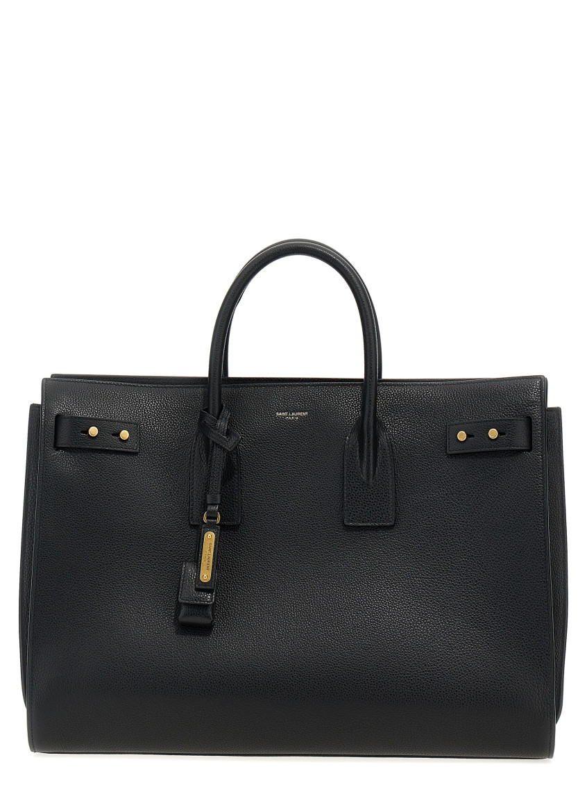 Saint Laurent Black Sac De Jour Tote Bag In Black
