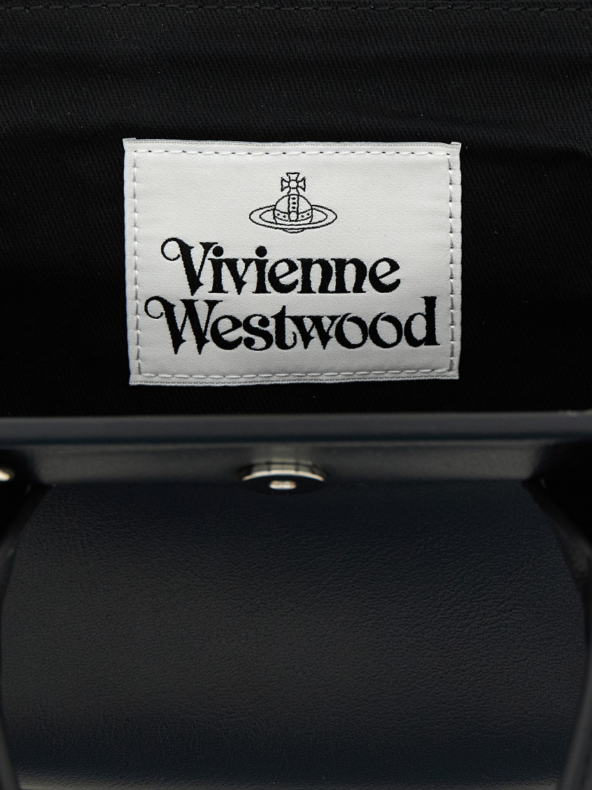 Vivienne Westwood Black Pamela Mini Satchel for Women Online India