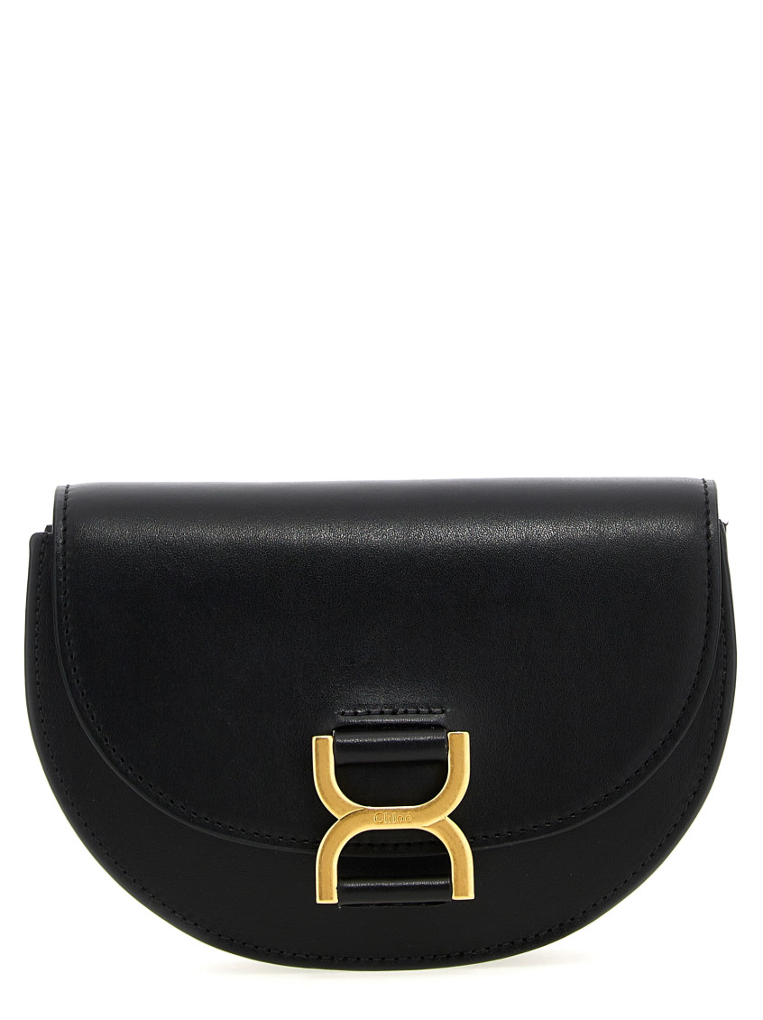 Chloé Black Marcie Mini Crossbody Bag In Black