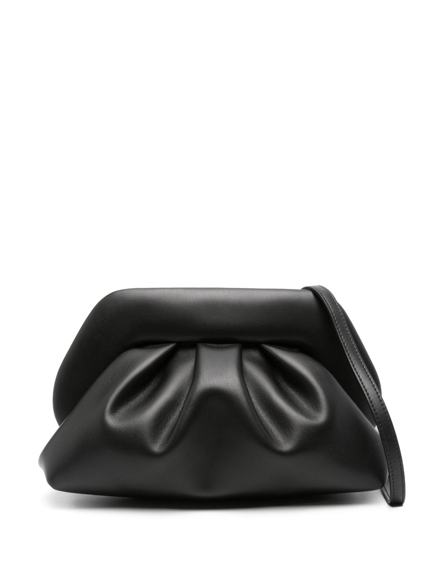 Themoirè Black Bios Weaved Clutch Bag In Black