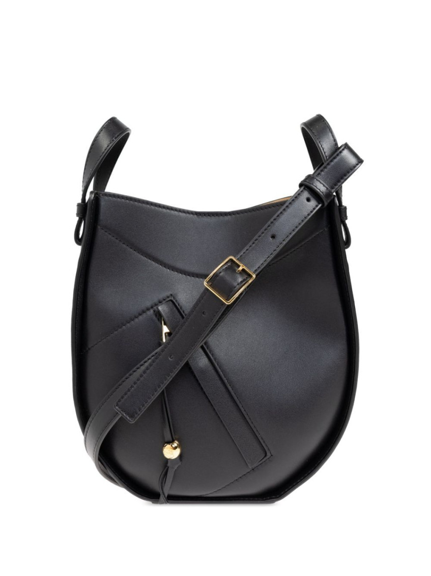Shop Loewe Black Hammock Slice Crossbody Bag