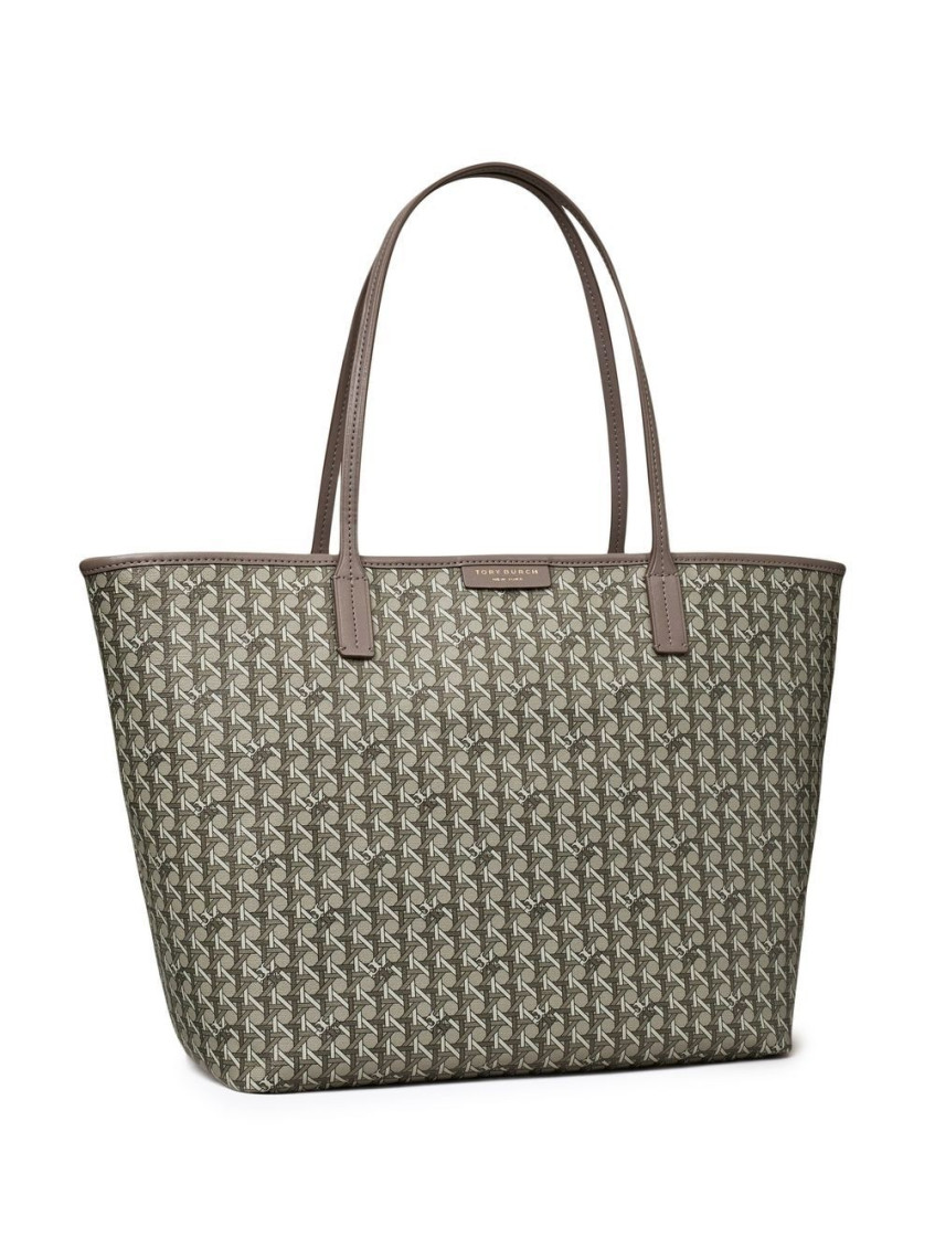 Tory Burch Grey Ever-ready Zip Tote In Gray