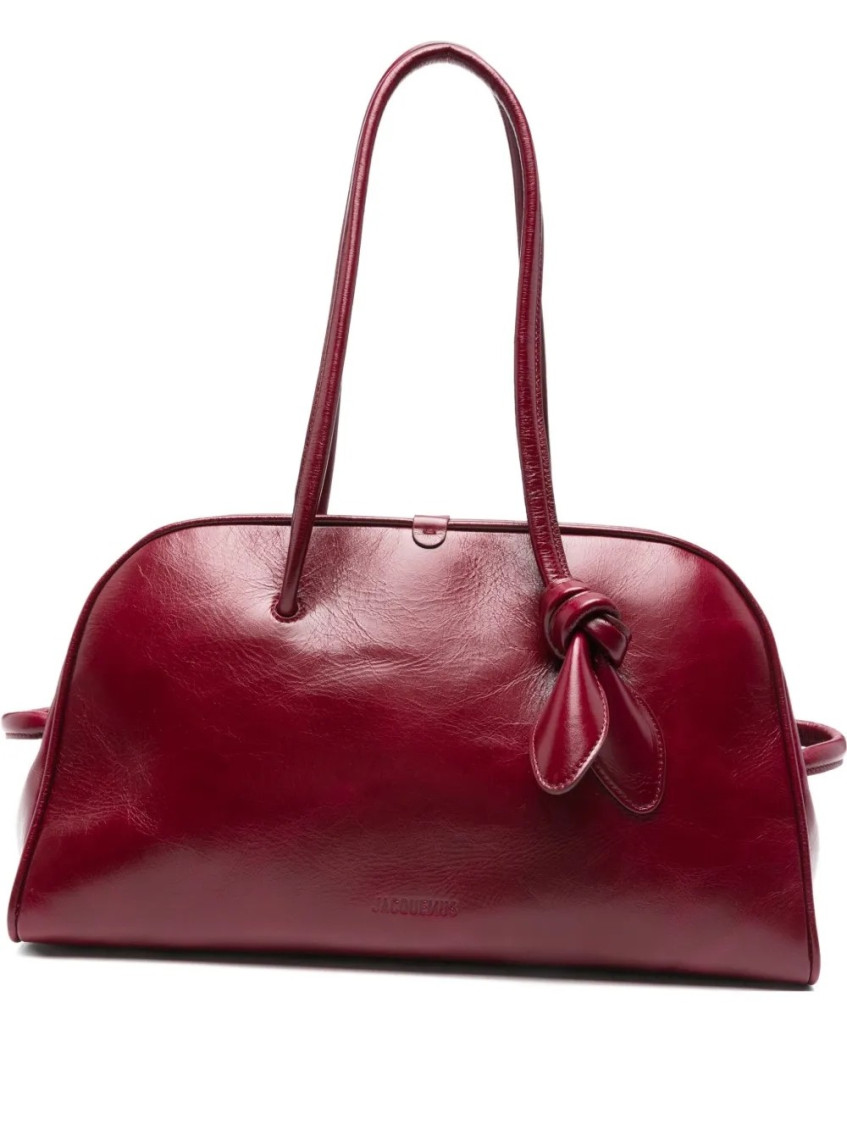 Jacquemus Burgundy Le Turismo Bowling Bag