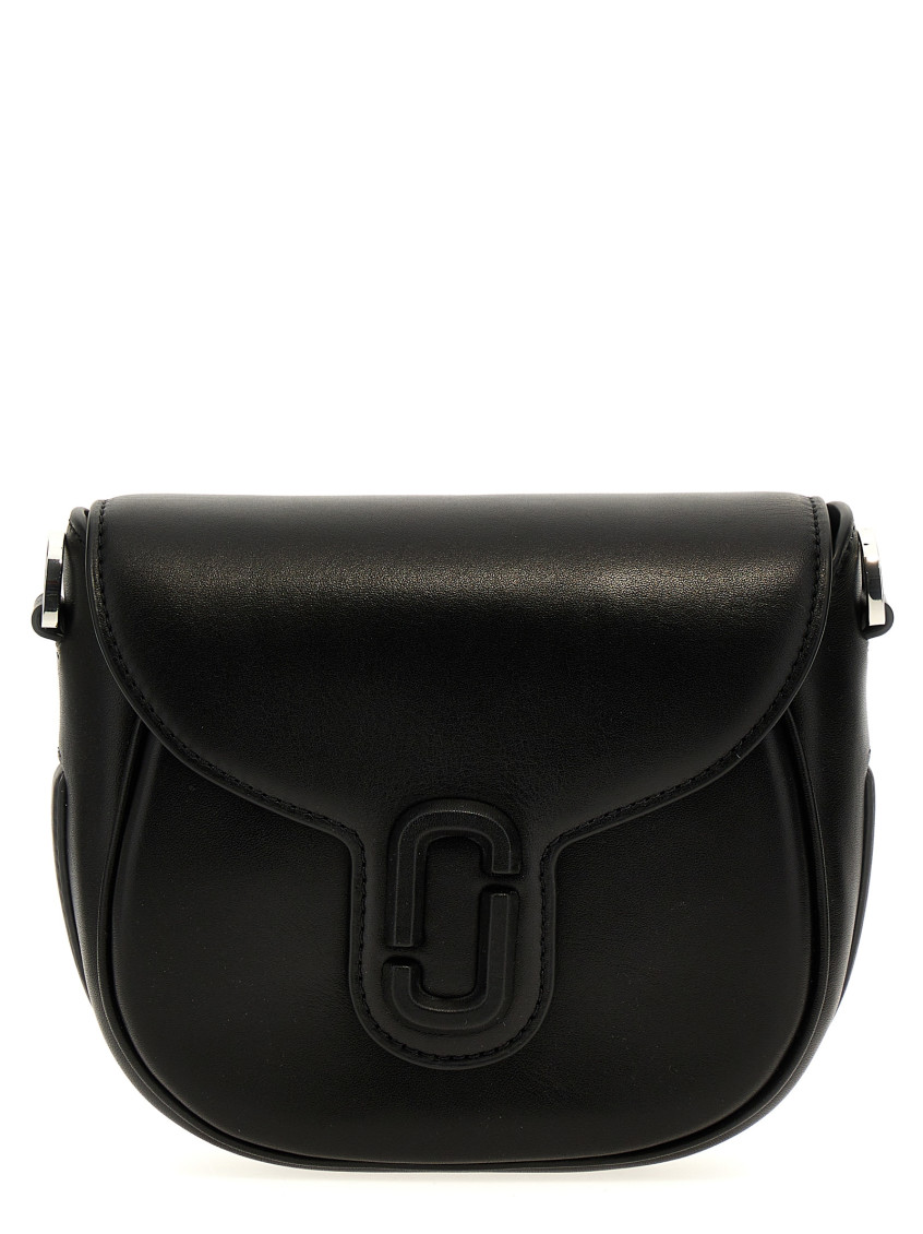 Marc Jacobs Black The J Marc Small Saddle Crossbody Bag In Black