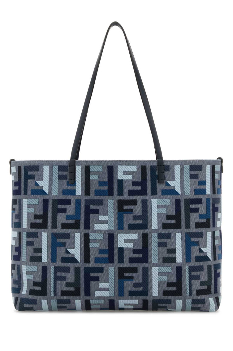 Fendi Blue Roll Large Tote