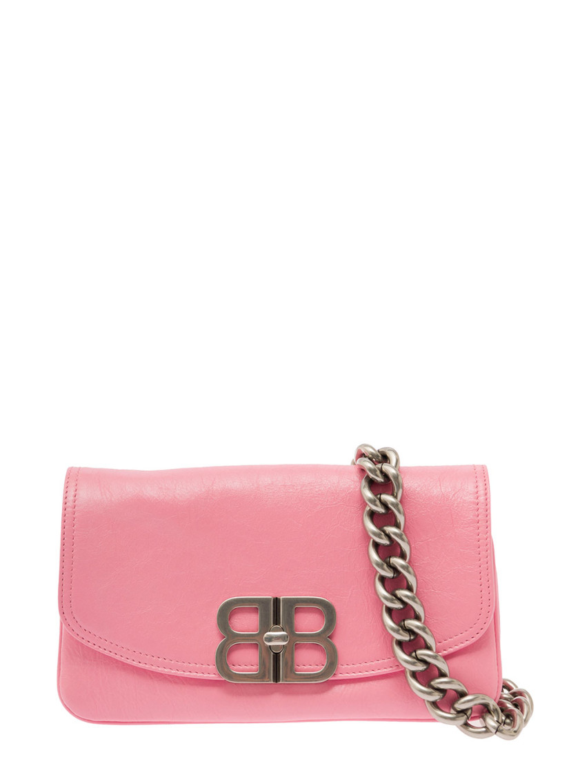 Balenciaga Small Flap Bb Soft Bag In Pink