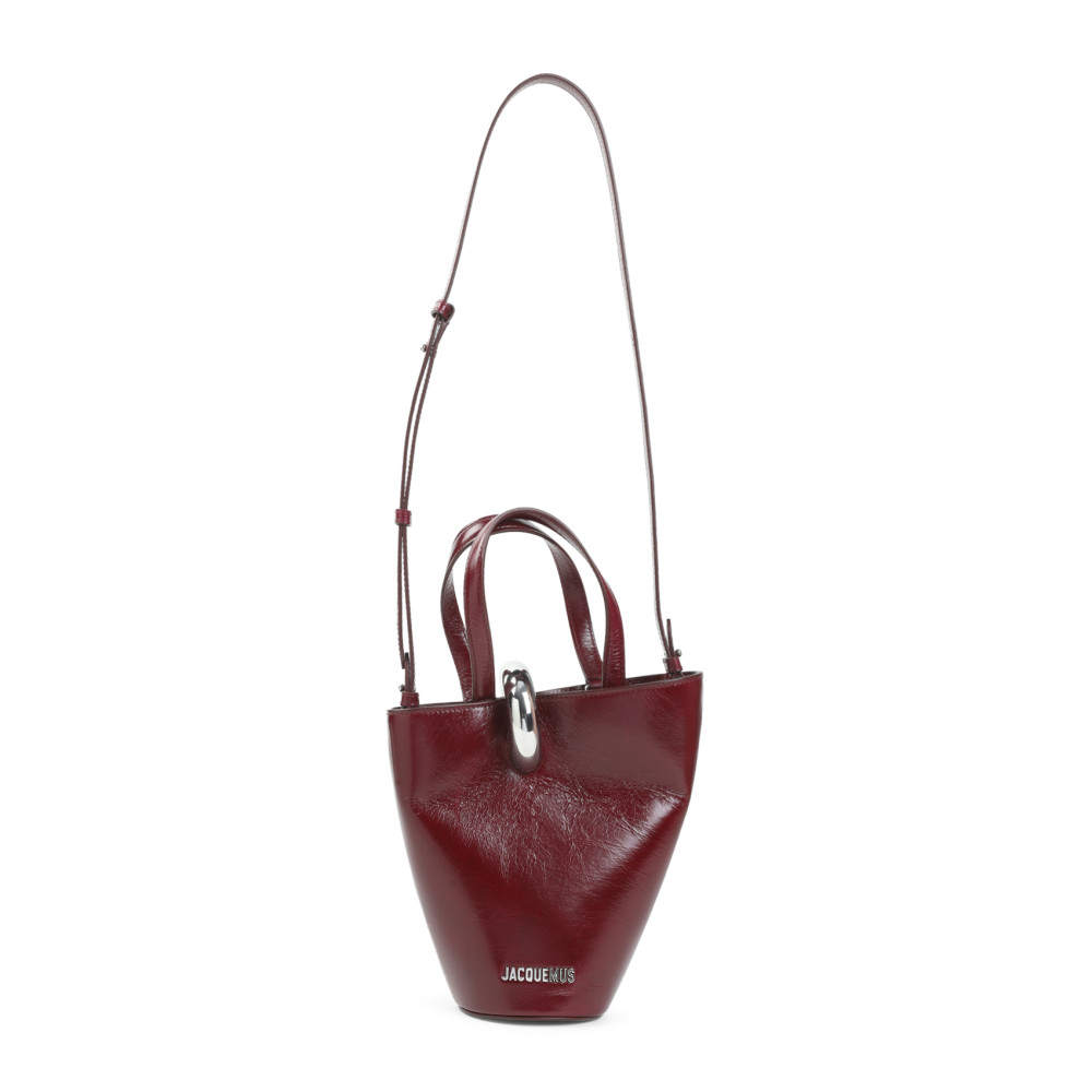 Jacquemus Le Petit Bambola Bag Handbags Bordeaux In Burgundy