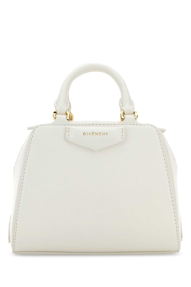 Shop Givenchy White Nano Antigona Cube Small Satchel