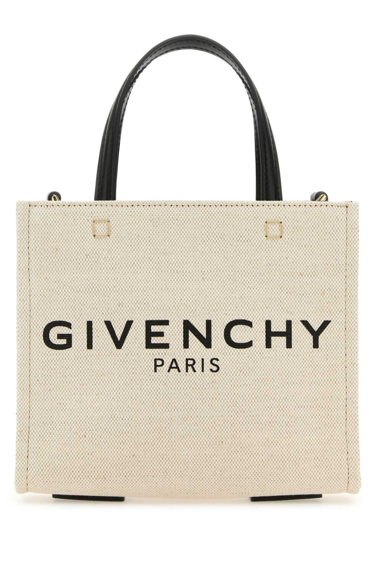 Shop Givenchy Beige Mini G-tote Tote Bag