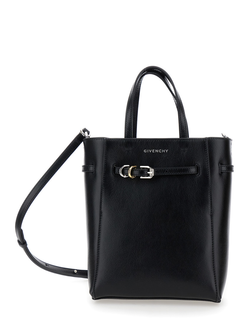 Shop Givenchy Black Voyou Mini Tote Bag