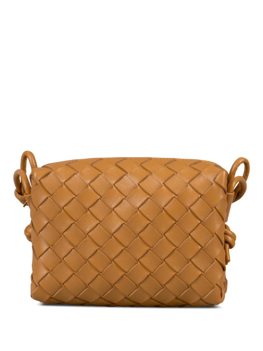 Bottega Veneta Mini Loop Camera Bags In Brown
