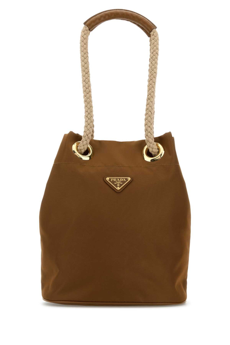 Prada Brown Mariner Small Bucket Bag In Brown