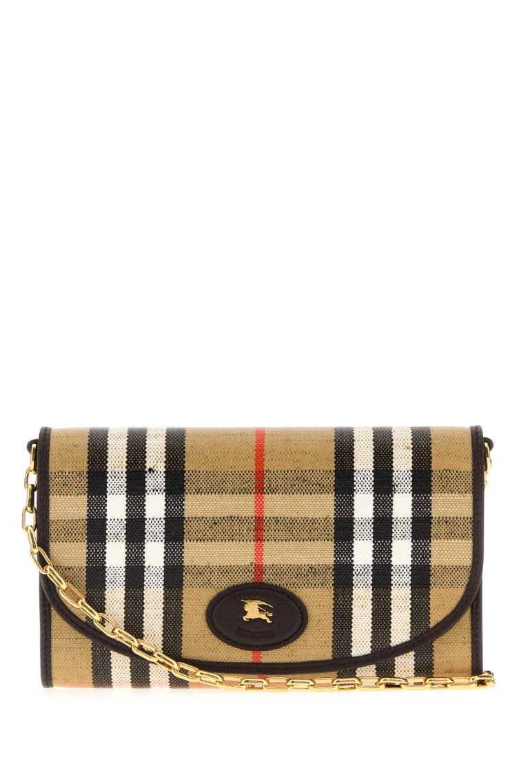Burberry Beige Highlands Crossbody Bag In Neutral