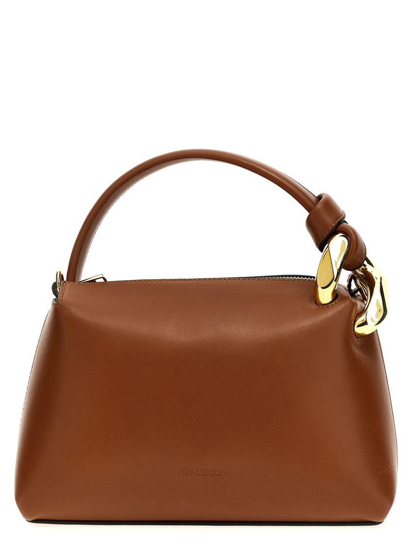 Jw Anderson Brown Corner Shoulder Bag In Brown