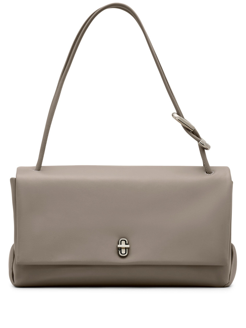 Shop Marc Jacobs Grey The Large Dual Shoulder Bag