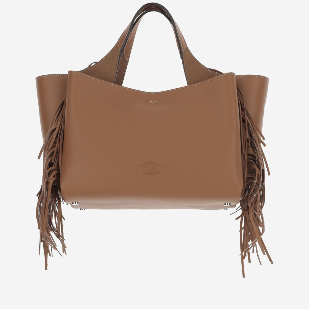 Tod's Brown T Timeless Mini Tote In Brown