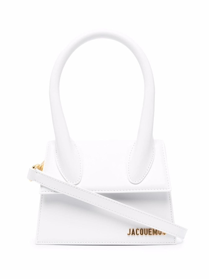 Shop Jacquemus White Le Chiquito Moyen Handbag