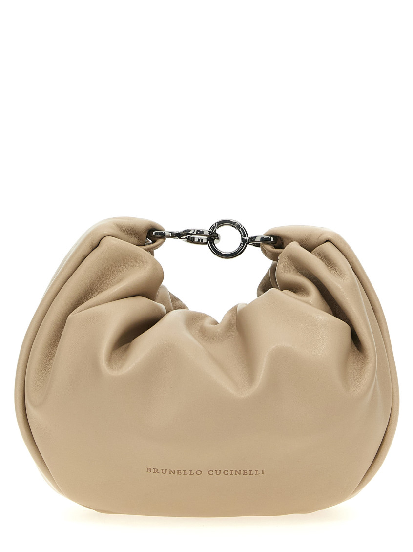 BRUNELLO CUCINELLI BEIGE MONILI CROSSBODY BAG