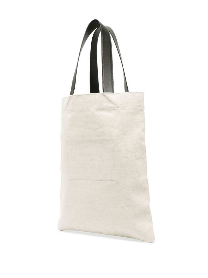 JIL SANDER BOOK TOTE LINEN SHOPPING BAG トートバッグ Jil Sander Book Tote linen shopping bag for Women Online USA