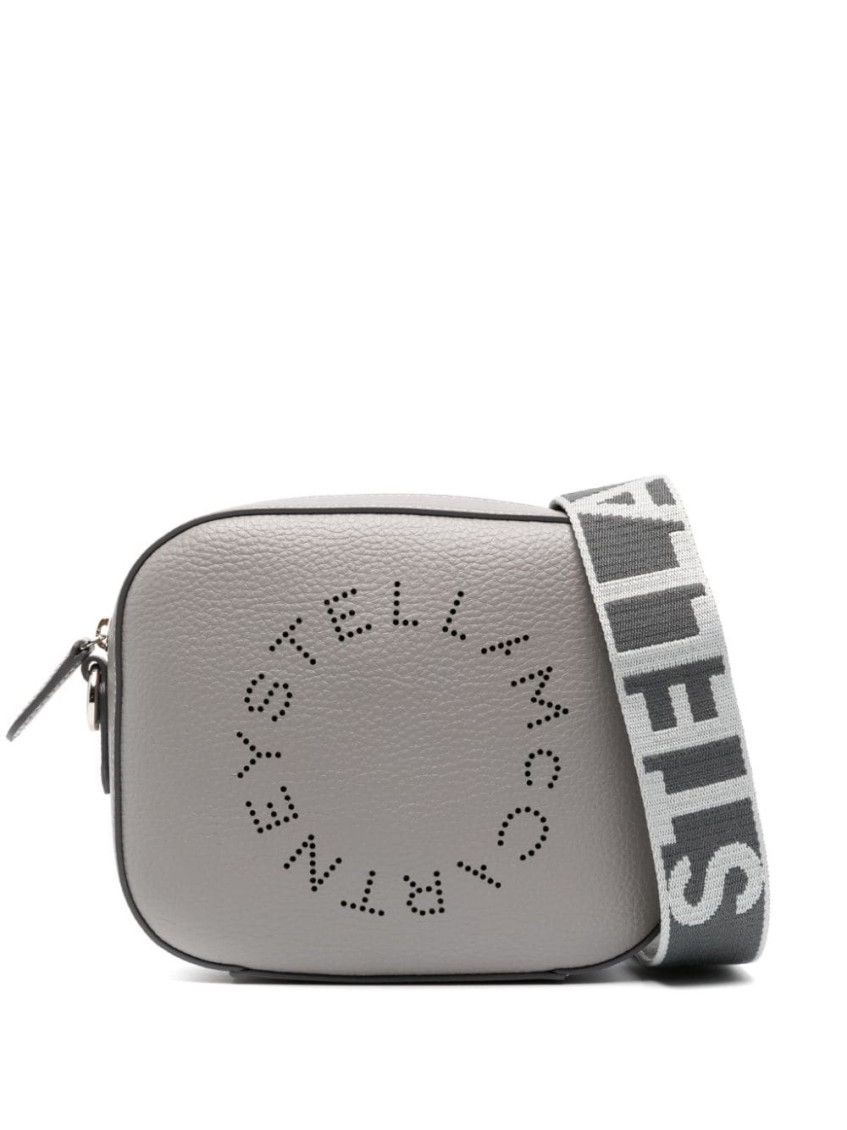 Stella Mccartney Small Camera Bag Embossed Grainy Mat-tu Nd  Female In Grey