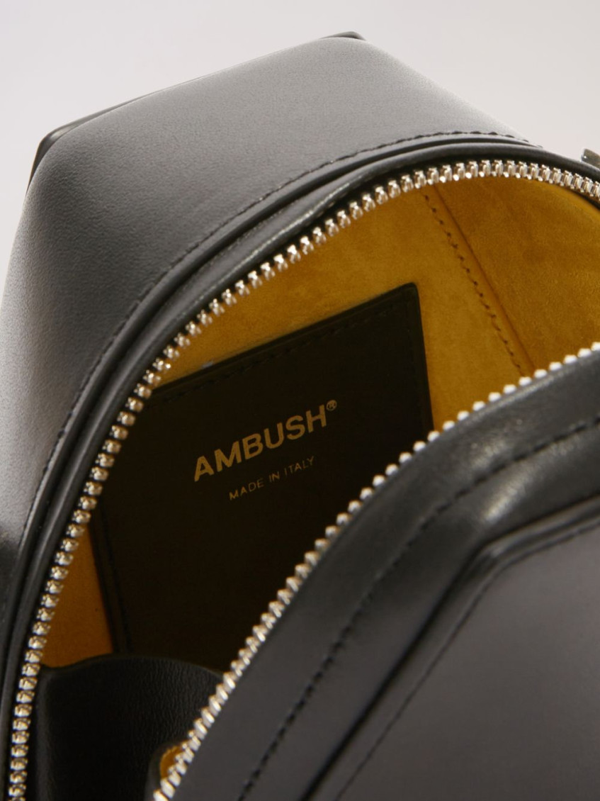 Ambush Black Leather Small Shoulder Bag