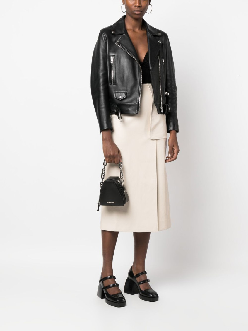 Ambush Black Leather Small Shoulder Bag