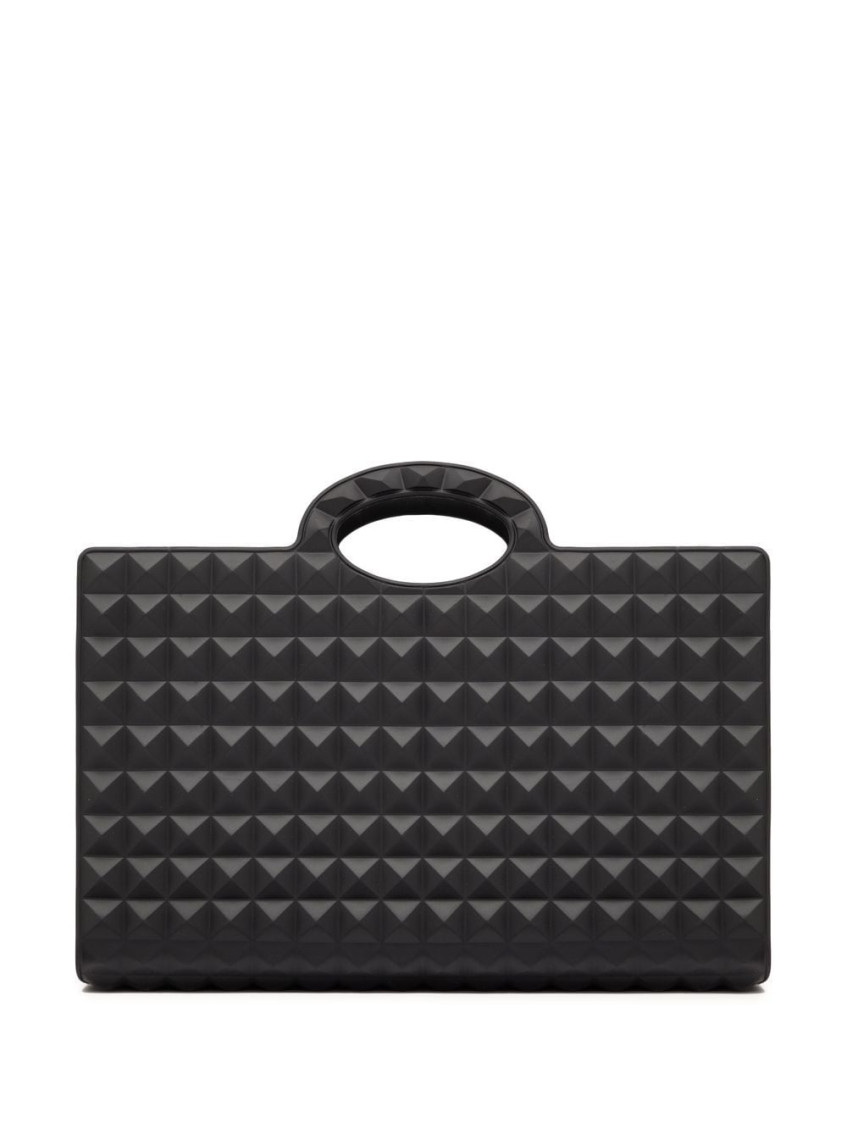 Valentino Strukturierter Shopper In Black