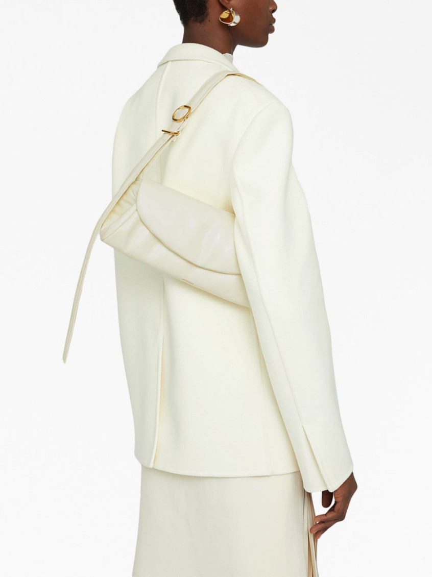 Jil Sander Cannolo padded large leather shoulder bag for Women  