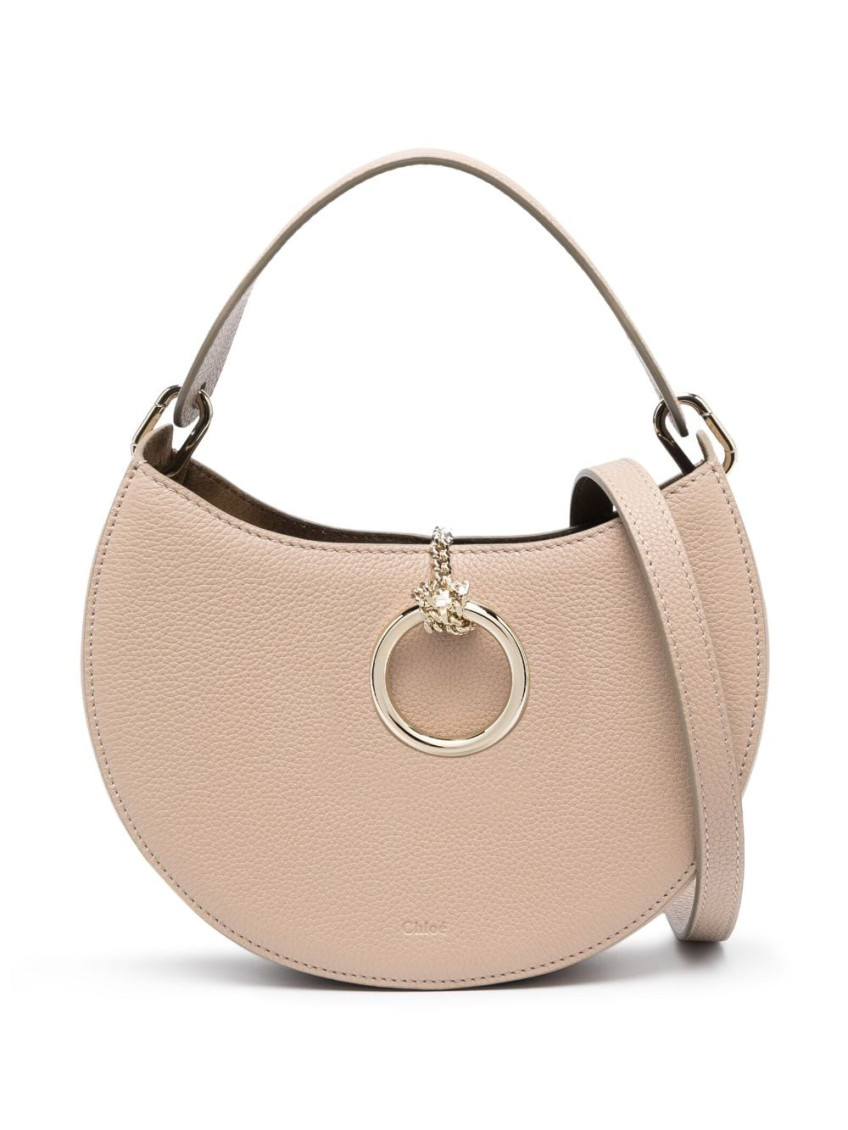 Chloé Arlene Leather Bag In Beige