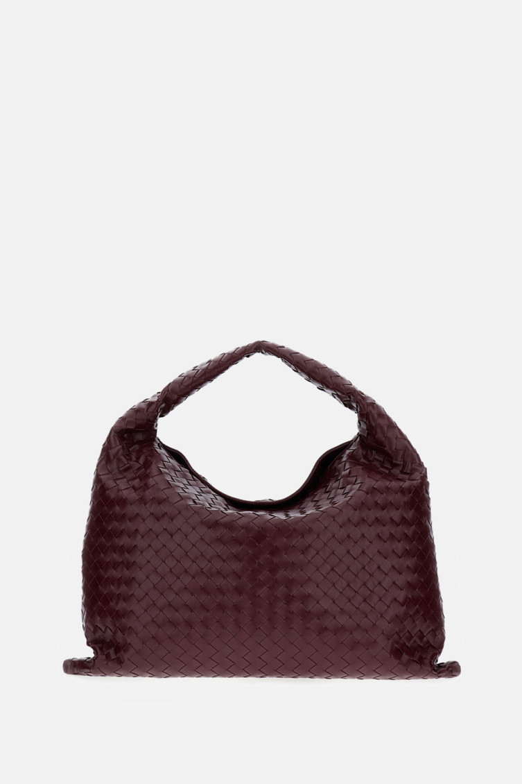 Bottega Veneta Burgundy Hop Large Shoulder Bag