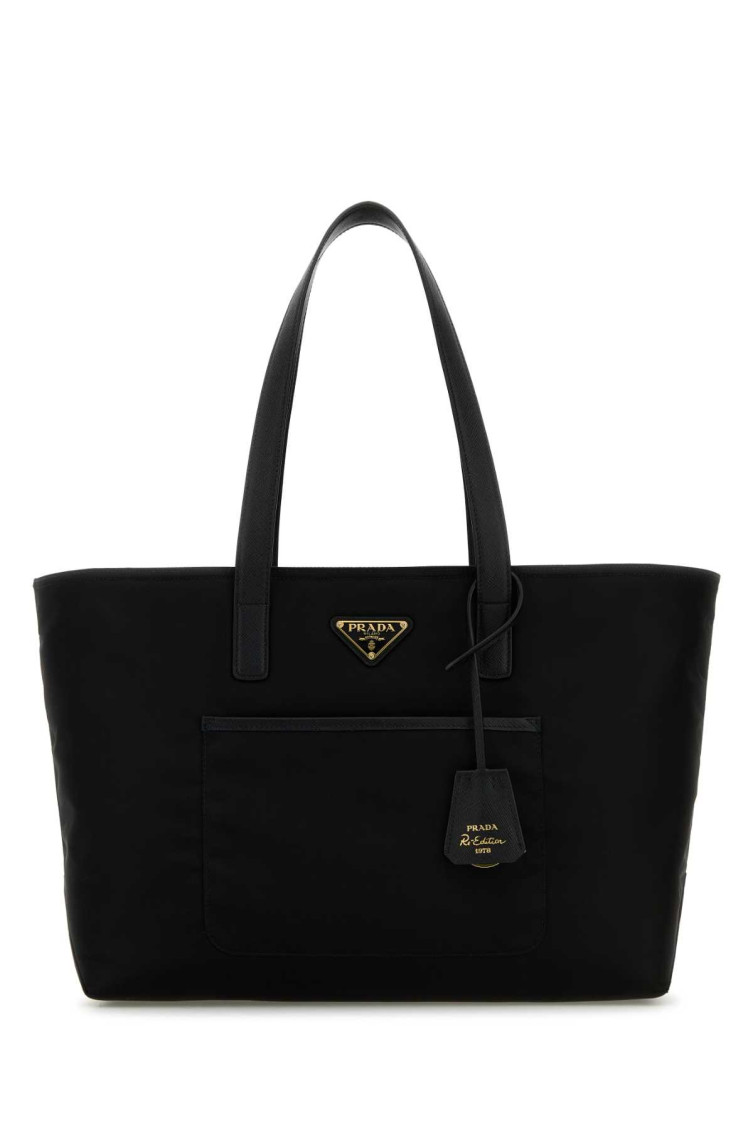 Prada Black Re-edition 1978 Large Tote