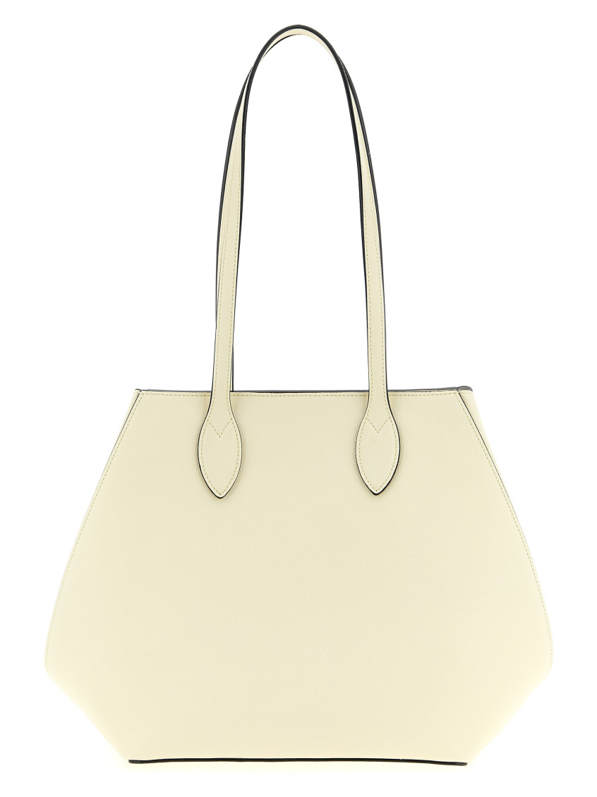 Valextra White Vivi Medium Tote
