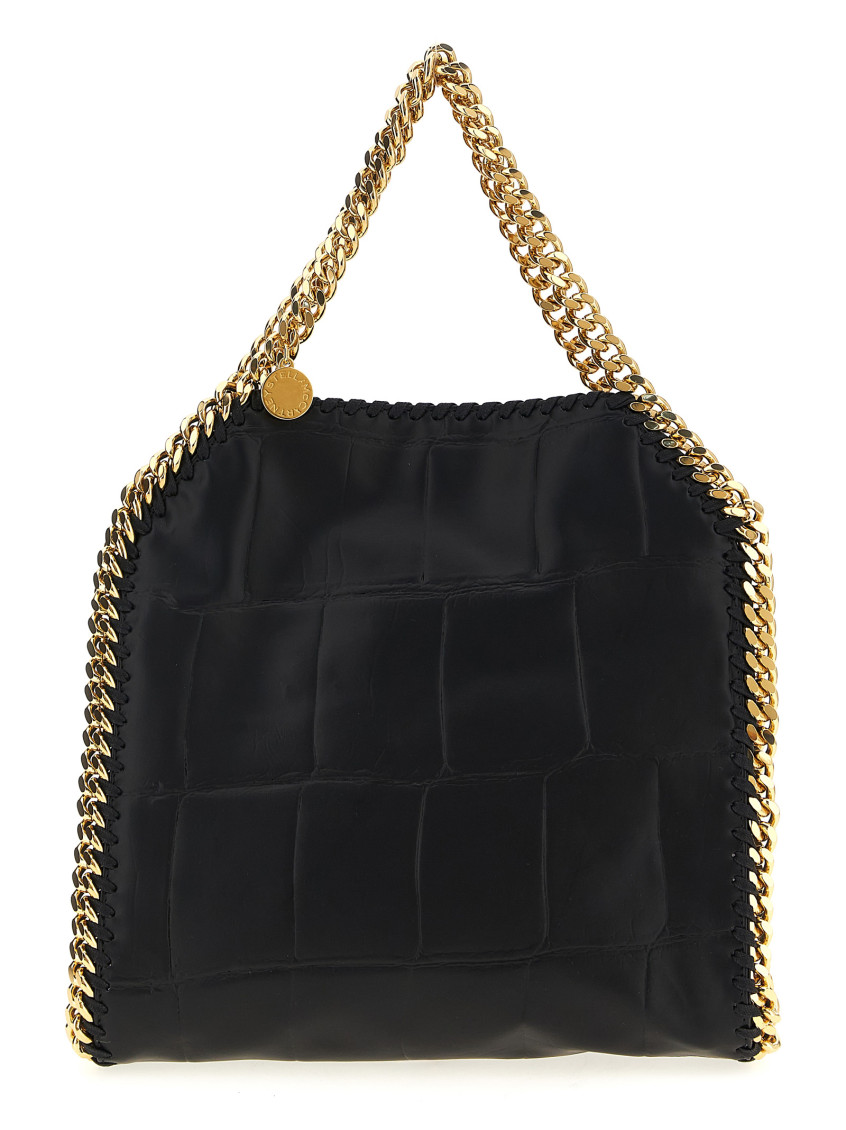Stella Mccartney Black Falabella Mini Tote In Black