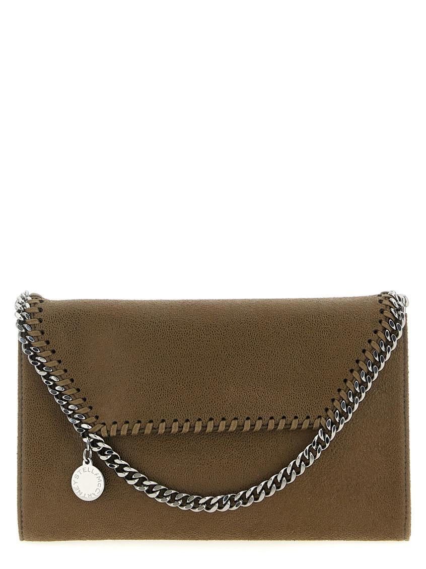 Stella Mccartney Falabella Shaggy Shoulder Bag In Green