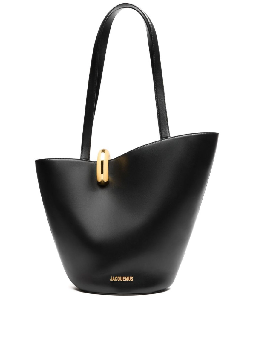 Jacquemus The Medium Bambola Asymmetric Leather Bucket Bag