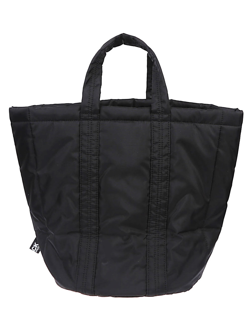 Comme Des Garçons Black Panelled Tote Bag