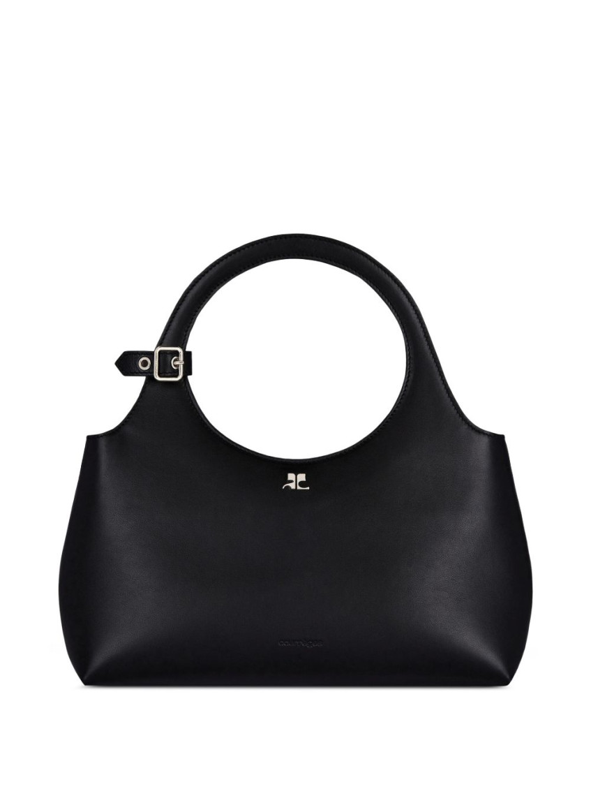 Courrèges Holy Day Leather Bag In Black