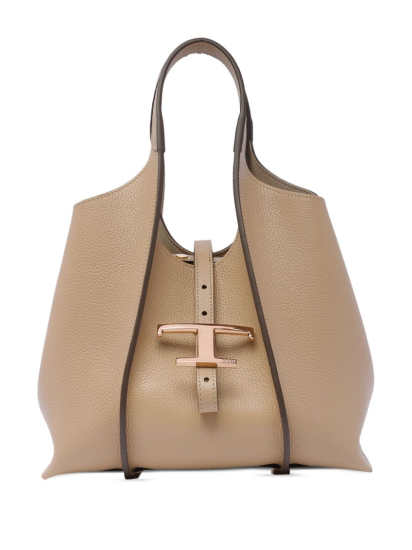 Tod's Beige T Timeless Tote