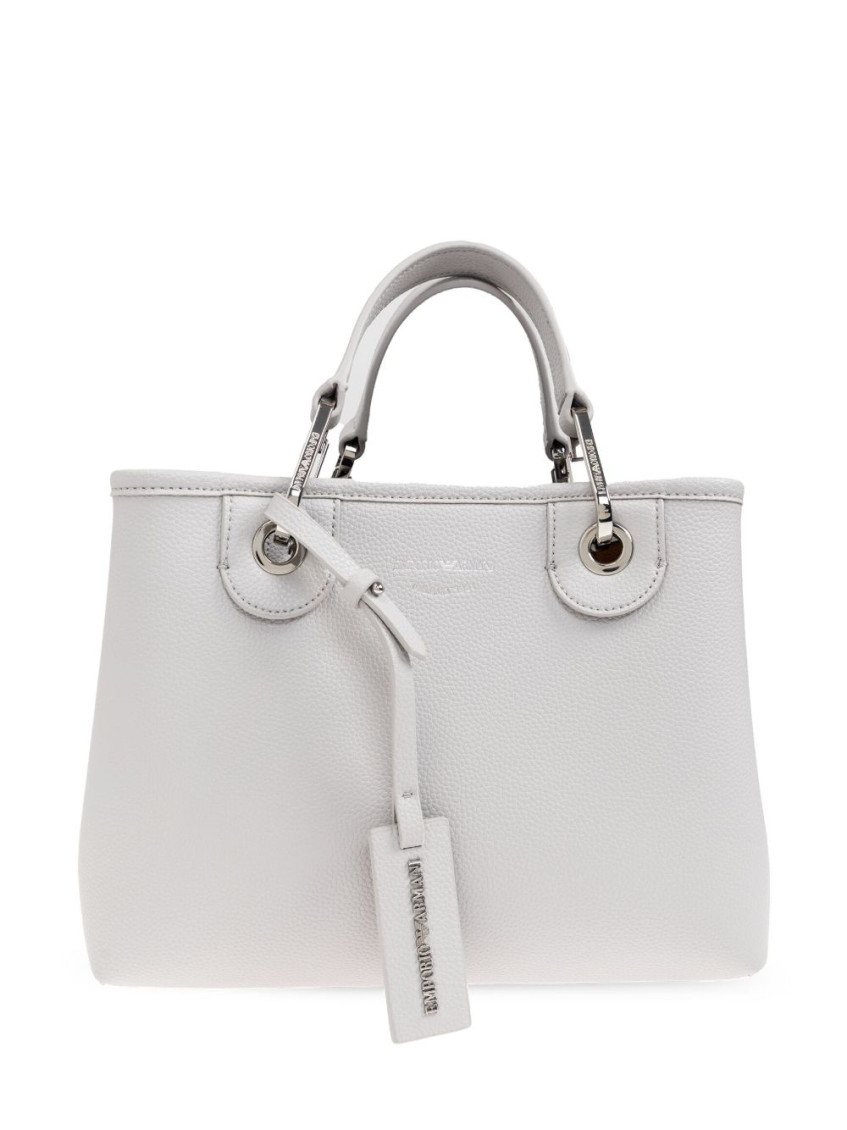 Emporio Armani Light Grey Myea Small Tote